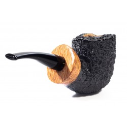 Pipe Armellini Botero Rusticated Chubby Bent Billiard