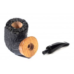 Pipe Armellini Botero Rusticated Chubby Bent Billiard