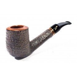 Pipa Savinelli Autograph Sabbiata Bent Billiard