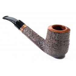 Pipa Savinelli Autograph Sabbiata Bent Billiard