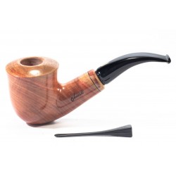 Carob Pipe Amorelli Tre Stelle Bent Pot