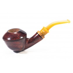 Briar Pipe Santambrogio Red Smooth Bent Rhodesian