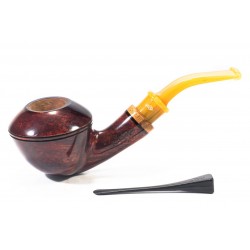Briar Pipe Santambrogio Red Smooth Bent Rhodesian