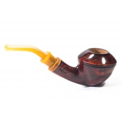 Briar Pipe Santambrogio Red Smooth Bent Rhodesian