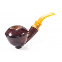 Briar Pipe Santambrogio Red Smooth Bent Rhodesian
