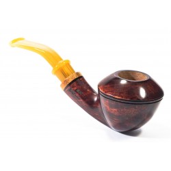Briar Pipe Santambrogio Red Smooth Bent Rhodesian