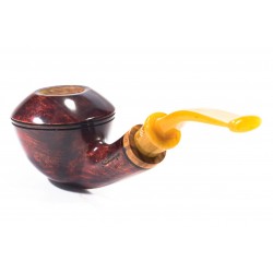 Briar Pipe Santambrogio Red Smooth Bent Rhodesian