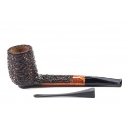Briar Pipe Santambrogio Rusticated Canadian