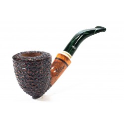 Briar Pipe Santambrogio Rusticated Bent Dublin