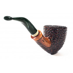 Briar Pipe Santambrogio Rusticated Bent Dublin