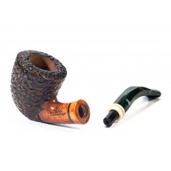 Briar Pipe Santambrogio Rusticated Bent Dublin