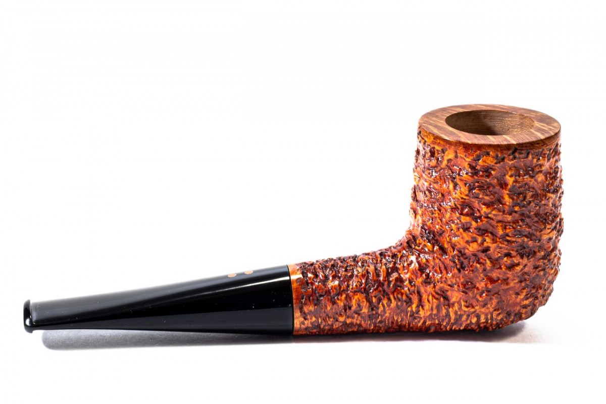 Pipa in Radica Radice Rind Rusticata Billiard Pipa in Radica Radice Rind Rusticata Billiard
