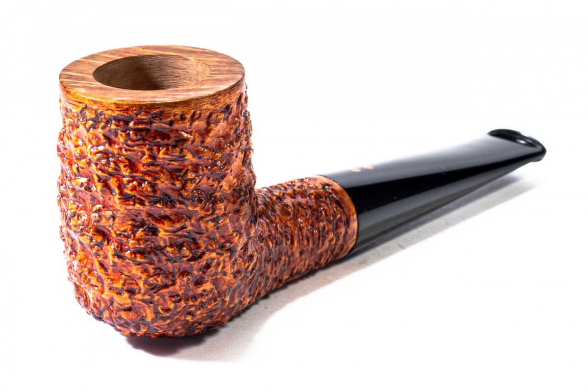 Pipa in Radica Radice Rind Rusticata Billiard Pipa in Radica Radice Rind Rusticata Billiard