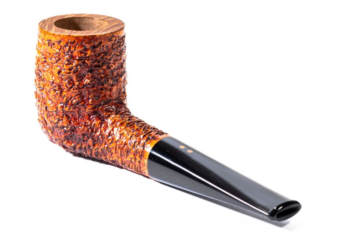 Pipa in Radica Radice Rind Rusticata Billiard Pipa in Radica Radice Rind Rusticata Billiard