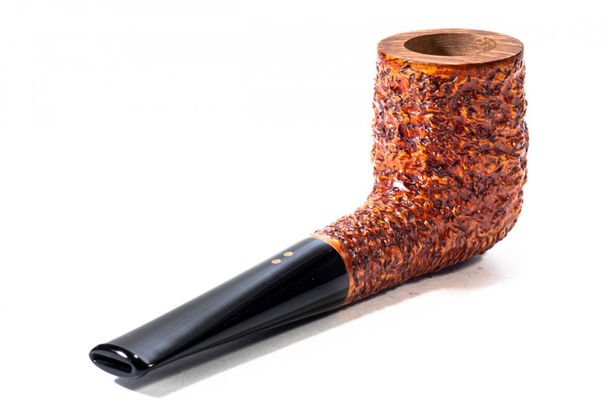 Pipa in Radica Radice Rind Rusticata Billiard Pipa in Radica Radice Rind Rusticata Billiard