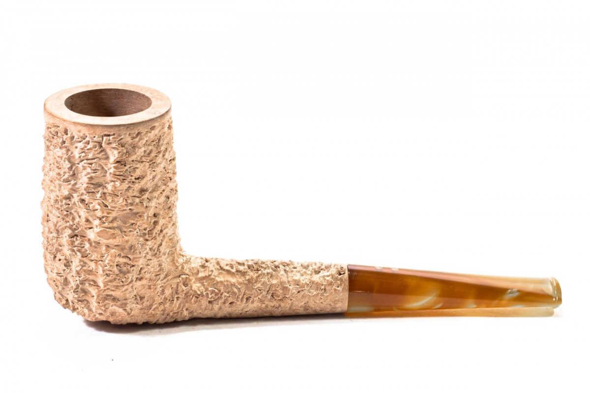 Pipa in Radica Radice Rind Pure Rusticata Chimney Pipa in Radica Radice Rind Pure Rusticata Chimney