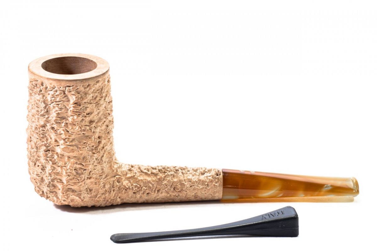 Pipa in Radica Radice Rind Pure Rusticata Chimney Pipa in Radica Radice Rind Pure Rusticata Chimney