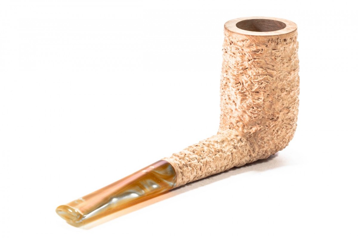 Pipa in Radica Radice Rind Pure Rusticata Chimney Pipa in Radica Radice Rind Pure Rusticata Chimney