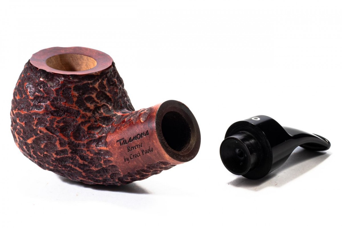 Pipa Talamona Calabash Reverse Rust. Bent Apple Pipa Talamona Calabash Reverse Rust. Bent Apple