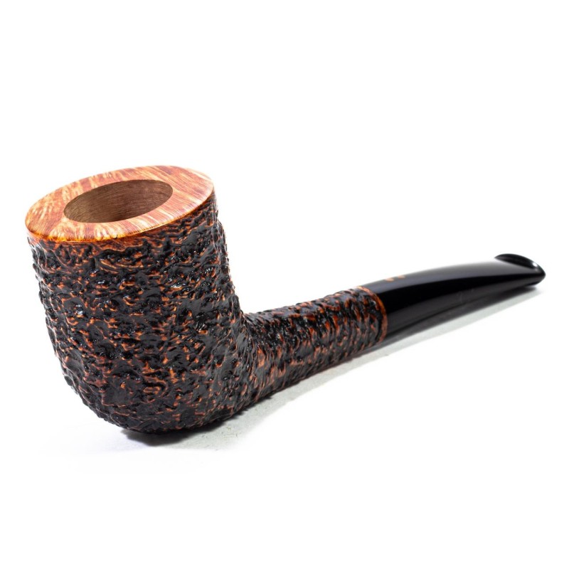 Pipa in Radica Radice Rind Rusticata Horn Pipa in Radica Radice Rind Rusticata Horn