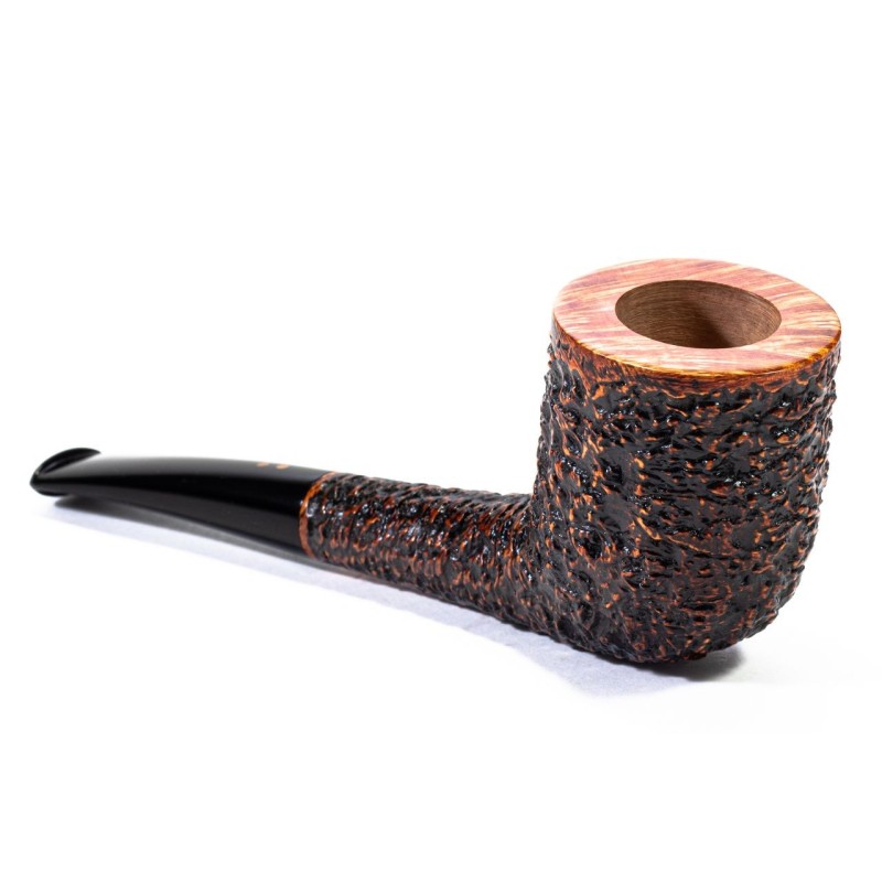 Pipa in Radica Radice Rind Rusticata Horn Pipa in Radica Radice Rind Rusticata Horn