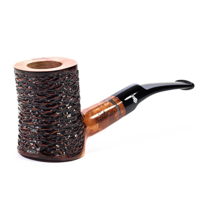 Pipa in Radica Santambrogio Rusticata Cherrywood Pipa in Radica Santambrogio Rusticata Cherrywood