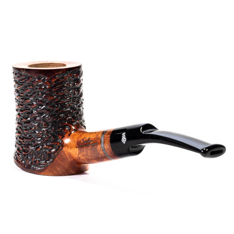 Pipa in Radica Santambrogio Rusticata Cherrywood Pipa in Radica Santambrogio Rusticata Cherrywood