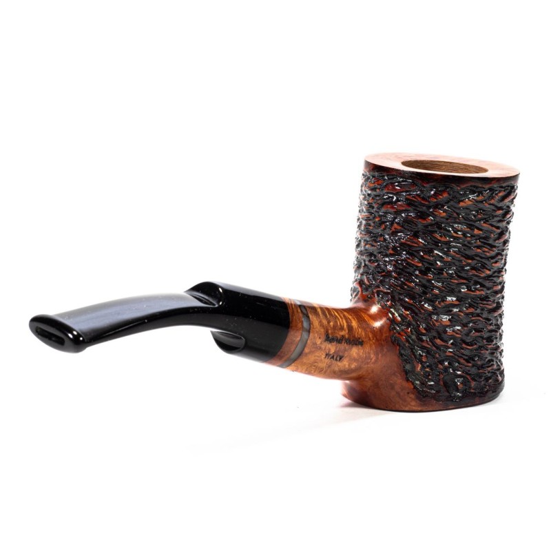 Pipa in Radica Santambrogio Rusticata Cherrywood Pipa in Radica Santambrogio Rusticata Cherrywood
