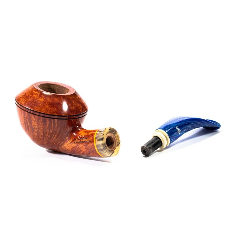 Pipa Santambrogio Liscia FP Grande Bent Rhodesian Pipa Santambrogio Liscia FP Grande Bent Rhodesian