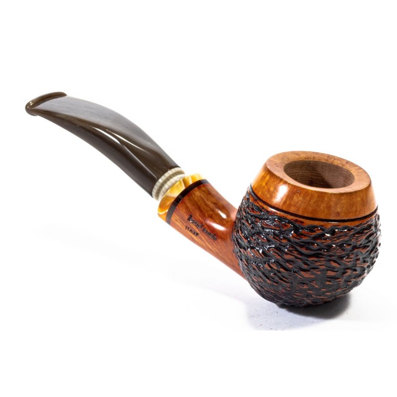 Pipa Santambrogio Rusticata Bent Apple Pipa Santambrogio Rusticata Bent Apple