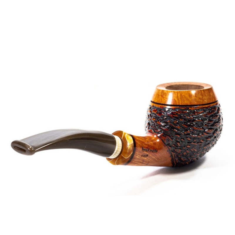 Pipa Santambrogio Rusticata Bent Apple Pipa Santambrogio Rusticata Bent Apple