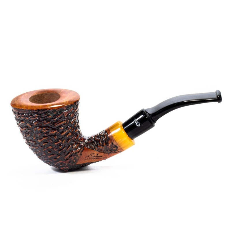 Pipa Santambrogio Rusticata Bent Dublin Pipa Santambrogio Rusticata Bent Dublin