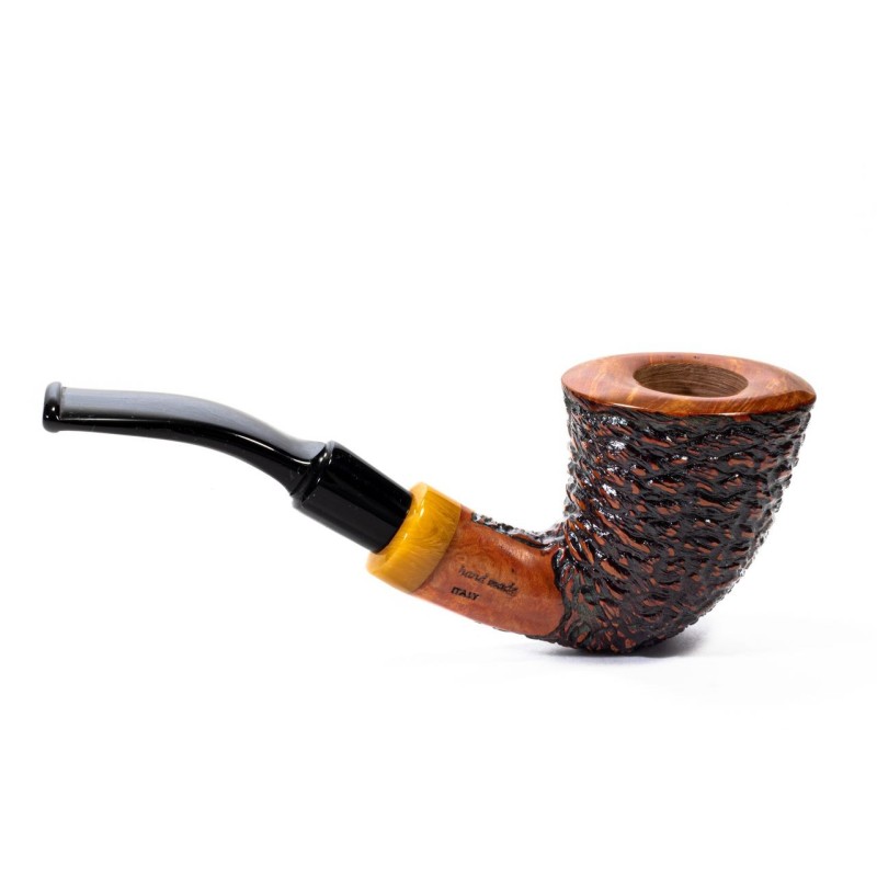 Pipa Santambrogio Rusticata Bent Dublin Pipa Santambrogio Rusticata Bent Dublin