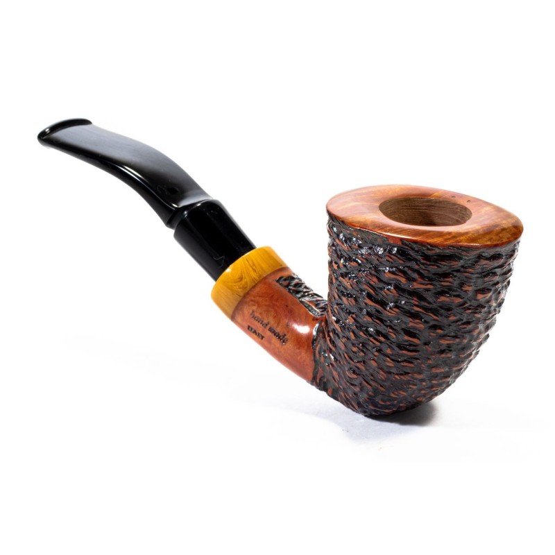 Pipa Santambrogio Rusticata Bent Dublin Pipa Santambrogio Rusticata Bent Dublin