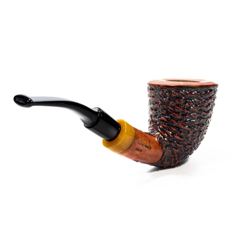 Pipa Santambrogio Rusticata Bent Dublin Pipa Santambrogio Rusticata Bent Dublin