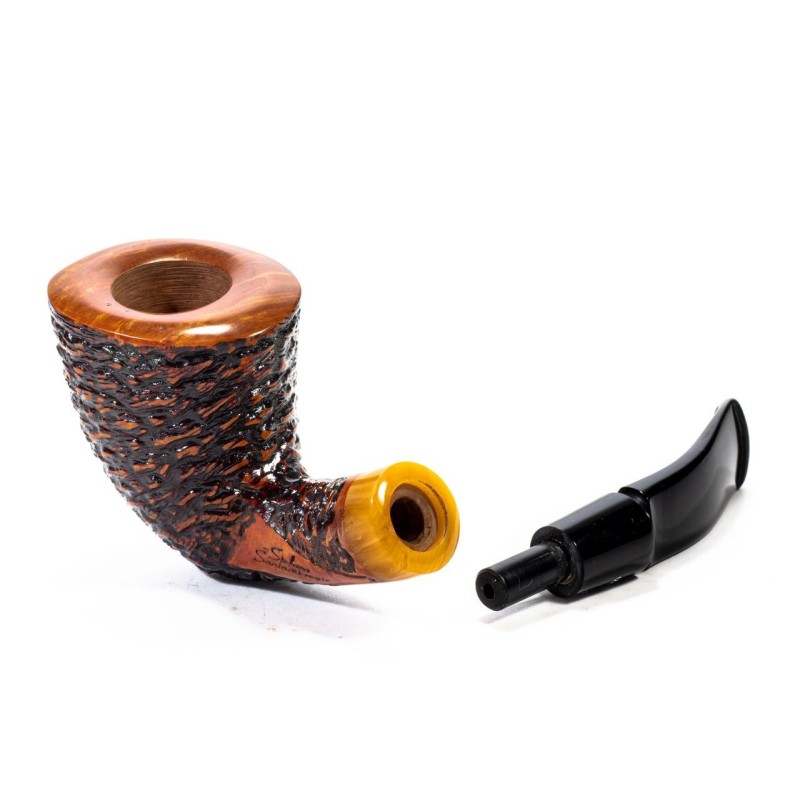 Pipa Santambrogio Rusticata Bent Dublin Pipa Santambrogio Rusticata Bent Dublin