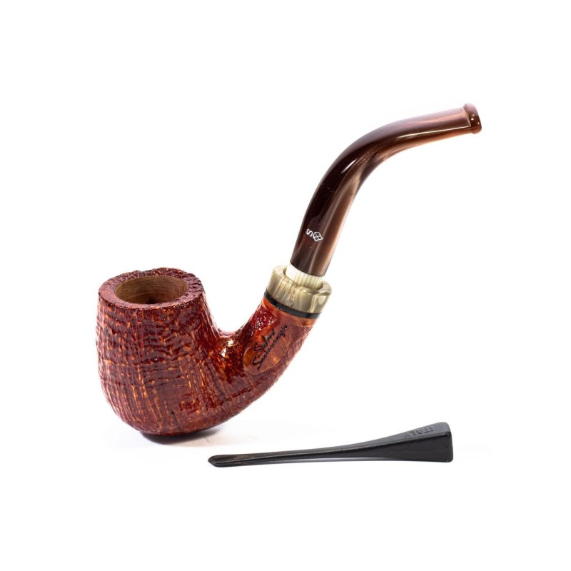 Pipa in Radica Santambrogio Sabbiata Bent Billiard Pipa in Radica Santambrogio Sabbiata Bent Billiard