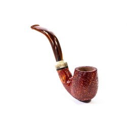 Pipa in Radica Santambrogio Sabbiata Bent Billiard