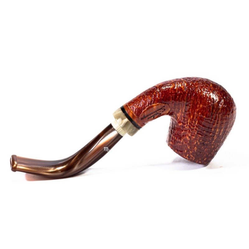 Pipa in Radica Santambrogio Sabbiata Bent Billiard Pipa in Radica Santambrogio Sabbiata Bent Billiard