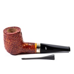 Briar Pipe Santambrogio Sandblasted Billiard