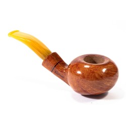 Briar Pipe Santambrogio Smooth FP Big Bent Tomato