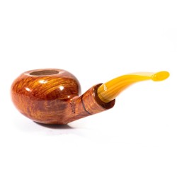 Briar Pipe Santambrogio Smooth FP Big Bent Tomato