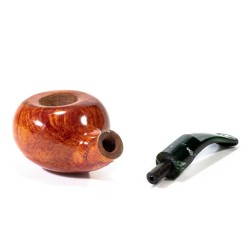 Briar Pipe Santambrogio Smooth FP Big Bent Tomato