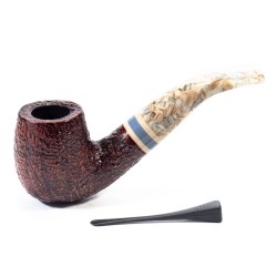 Pipe Savinelli Sasso Rusticated 616 KS Bent Billiard