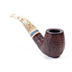 Pipe Savinelli Sasso Rusticated 616 KS Bent Billiard