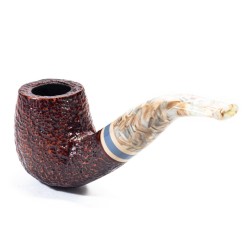 Pipe Savinelli Sasso Rusticated 616 KS Bent Billiard