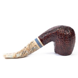 Pipe Savinelli Sasso Rusticated 616 KS Bent Billiard