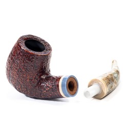 Pipe Savinelli Sasso Rusticated 616 KS Bent Billiard