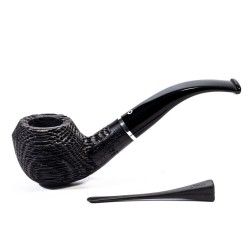 Bog Oak Pipe Talamona Elegant Bent Rhodesian