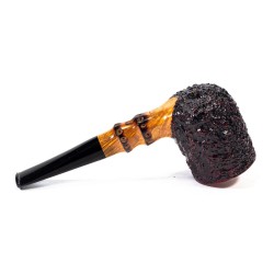 Briar Pipe Radice Rind Rusticated Billiard